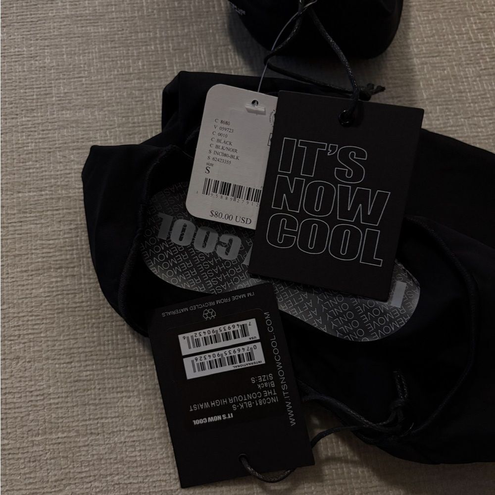 Its Now Cool Bikini Set The Contour Crop Surf Top High-Waist Bottoms Small NWT - Picture 7 of 9